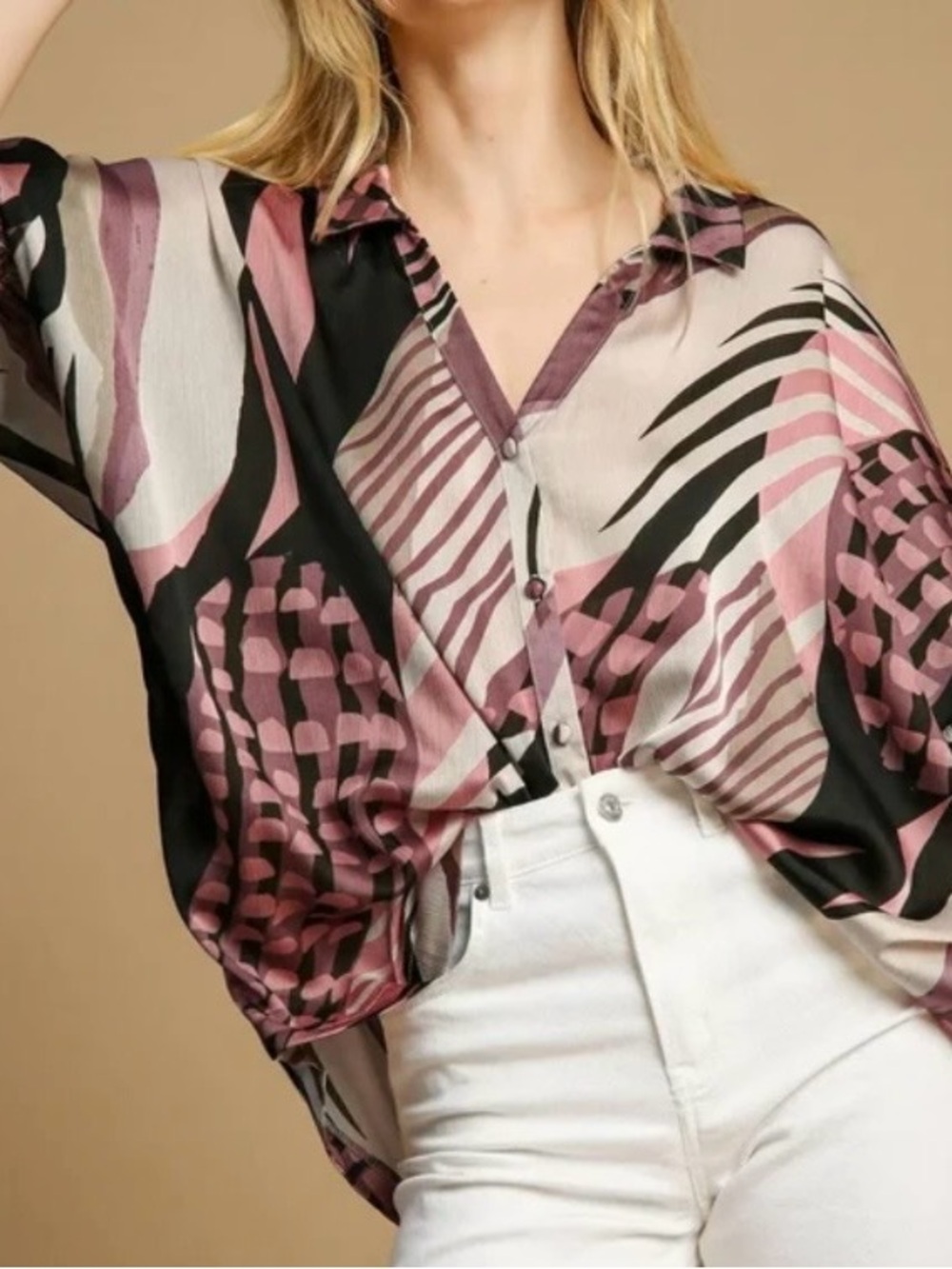 UMGEE Abstract Print Blouse